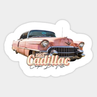 1955 Pink Cadillac Coupe de Ville Sticker